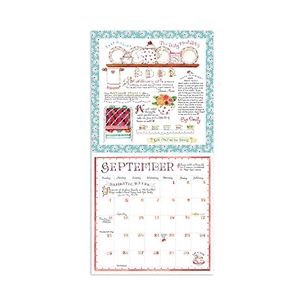 TF PUBLISHING - Susan Branch (Heart of the Home) Wandkalender 2022 – Zuhause und Büro Organizer – großes monatliches… – Bild 3