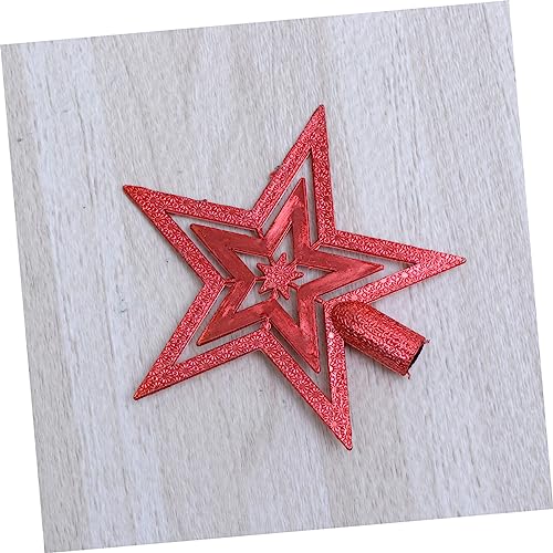 Ciieeo enfeite de árvore de natal copa da árvore estrela de 5 pontas decoração estrela topo de estre