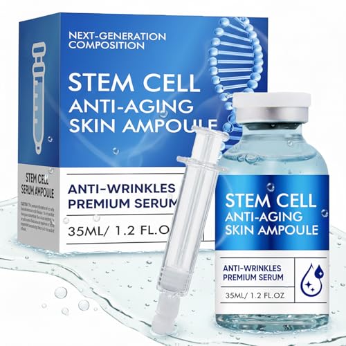 Stem Cell Serum for Face Advanced Skin for a Youthful Glow with Collagen Formula Professional Face Serum for Hydration and Fine Lines Appearance Use with and Without MicroNeedling 1.2 Fl Oz
