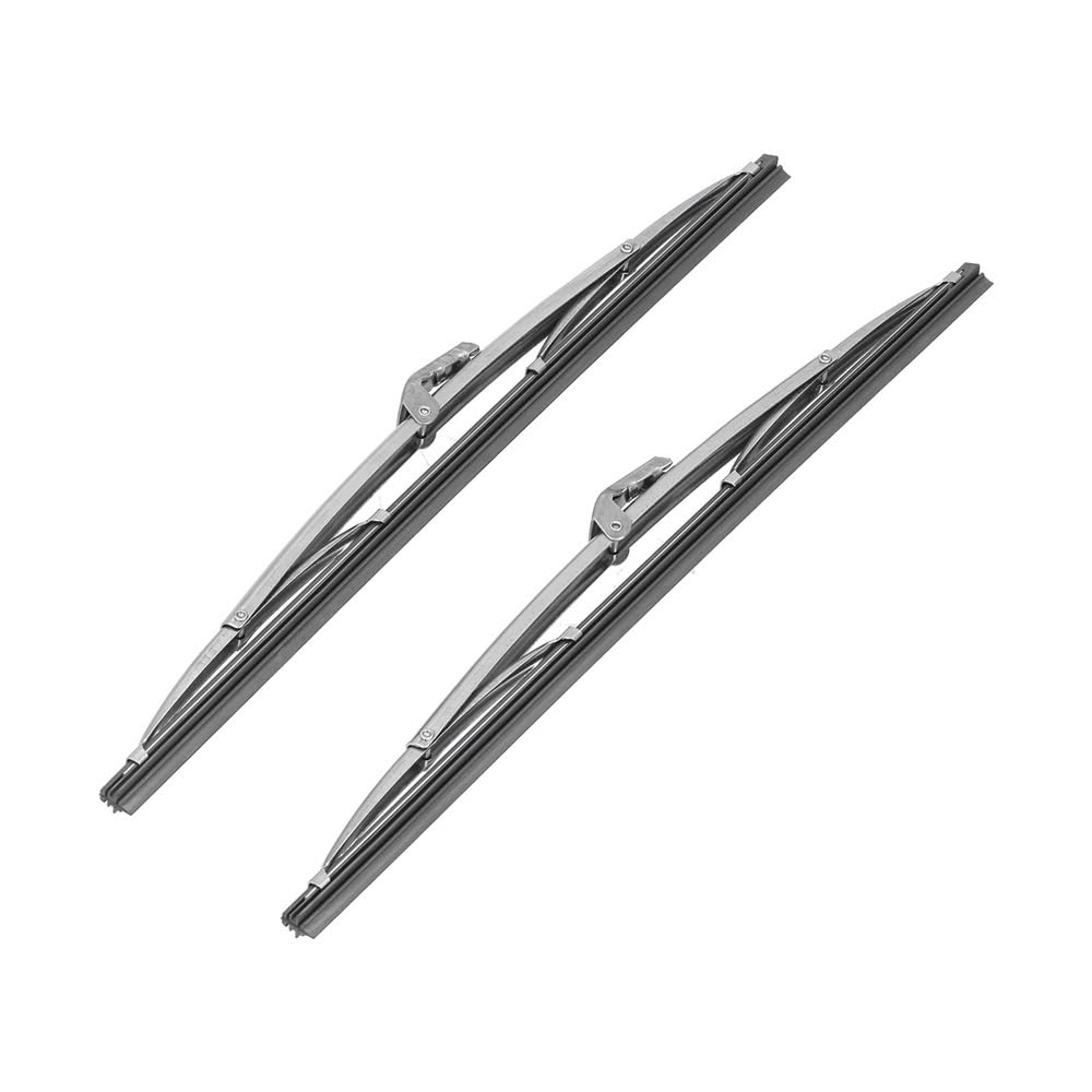 Spazzole tergicristallo anteriori da 12 pollici/30,48 cm in acciaio inossidabile universali for auto, set di spazzole tergicristallo anteriori
