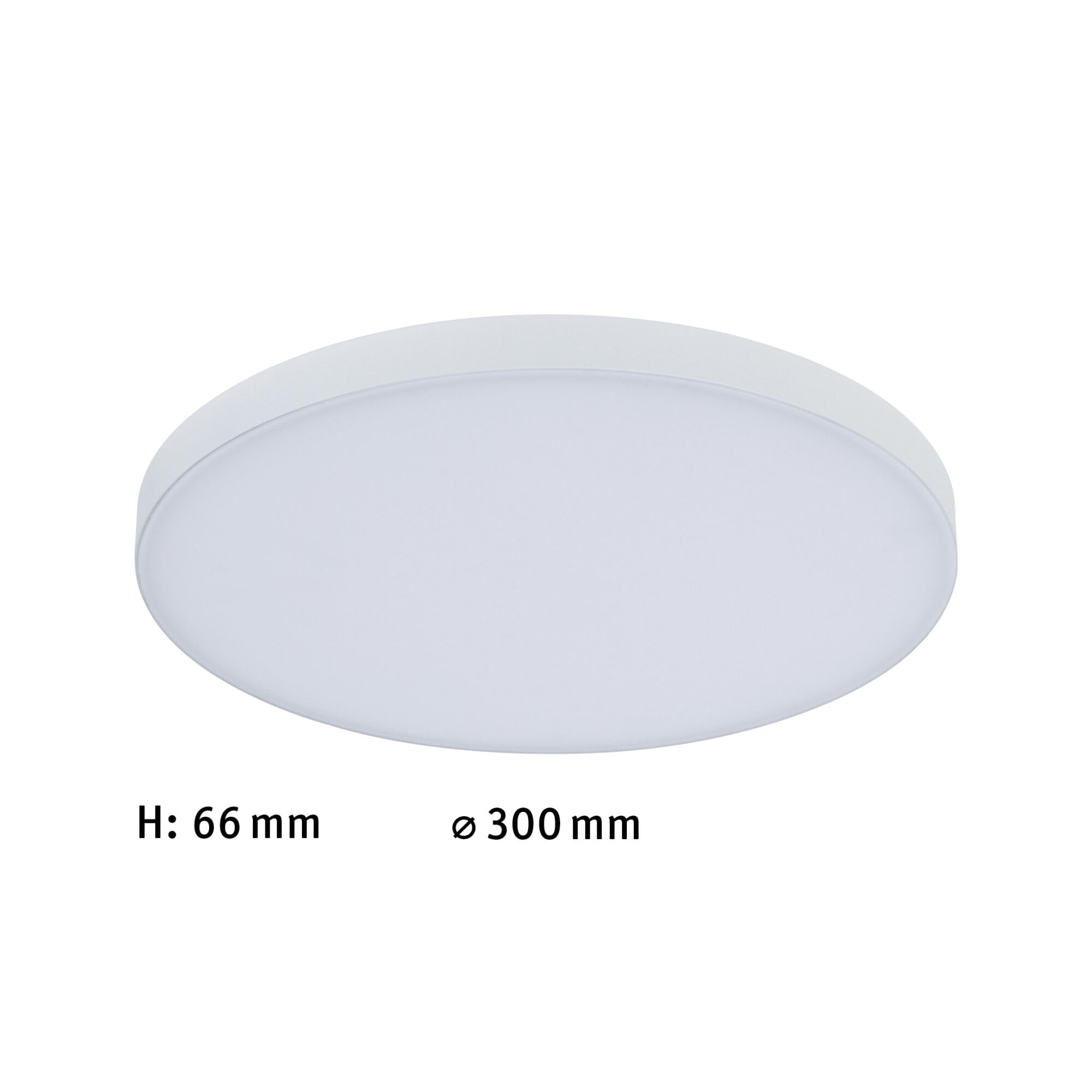 Paulmann 79890 LED Panel Velora rund 300mm 1500lm 3000K Weiß rund Deckenleuchte Metall