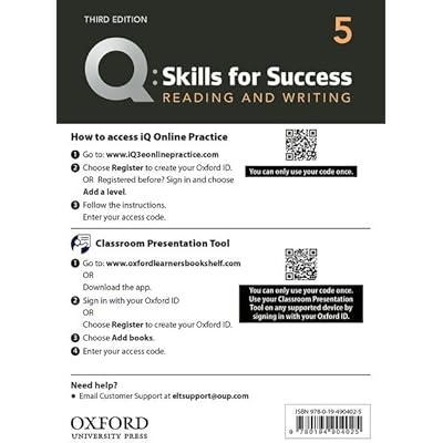 Q: Skills for Success: Level 5