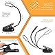 Toys4Boys Leselampe Buch Klemme -Led Leselampe Bett-Leselicht Buch- Amber/Red Reading Light (Bernstein/Mixedl/Rot)-Book Light-Buchlampe mit 8 LEDs Leseleuchte-360° Flexibel für Nachtlesen ins Bett