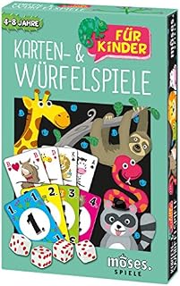 moses 90293 Card and Dice Games for Children | Game Collection with 18 Games | For 44294 Years