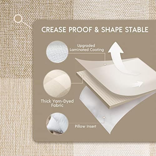 Miniatura 3 de Phantoscope - Juego de 2 fundas cuadradas para almohada o cojín, para decoración del hogar, estilo casa rural, diseño a cuadros de búfalo