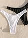SherryDC Women’s Cheeky Thong Brazilian Bikini Bottoms Sexy High Cut Leg Swimsuit Bottom Ruched Butt Bathing Suit Briefs