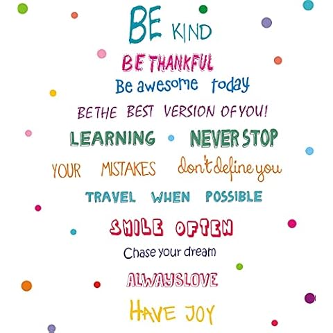 Inspirational Quotes Wall Decal, Motivational Phrases Sticker for Kids Room Nursery Bedroom Home Decoration, Positive Sayings Window Cling Decor and Classroom Decor (3 Sheet Multicolor Decals) Cover