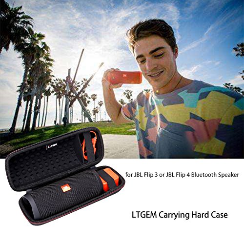 LTGEM Case Compatible with JBL Flip 7/5 / 6 / Grip Waterproof Portable Bluetooth Speaker, Office Eva Travel Carrying Storage Bag - Black(Case Only) by L LTGEM - Image 7