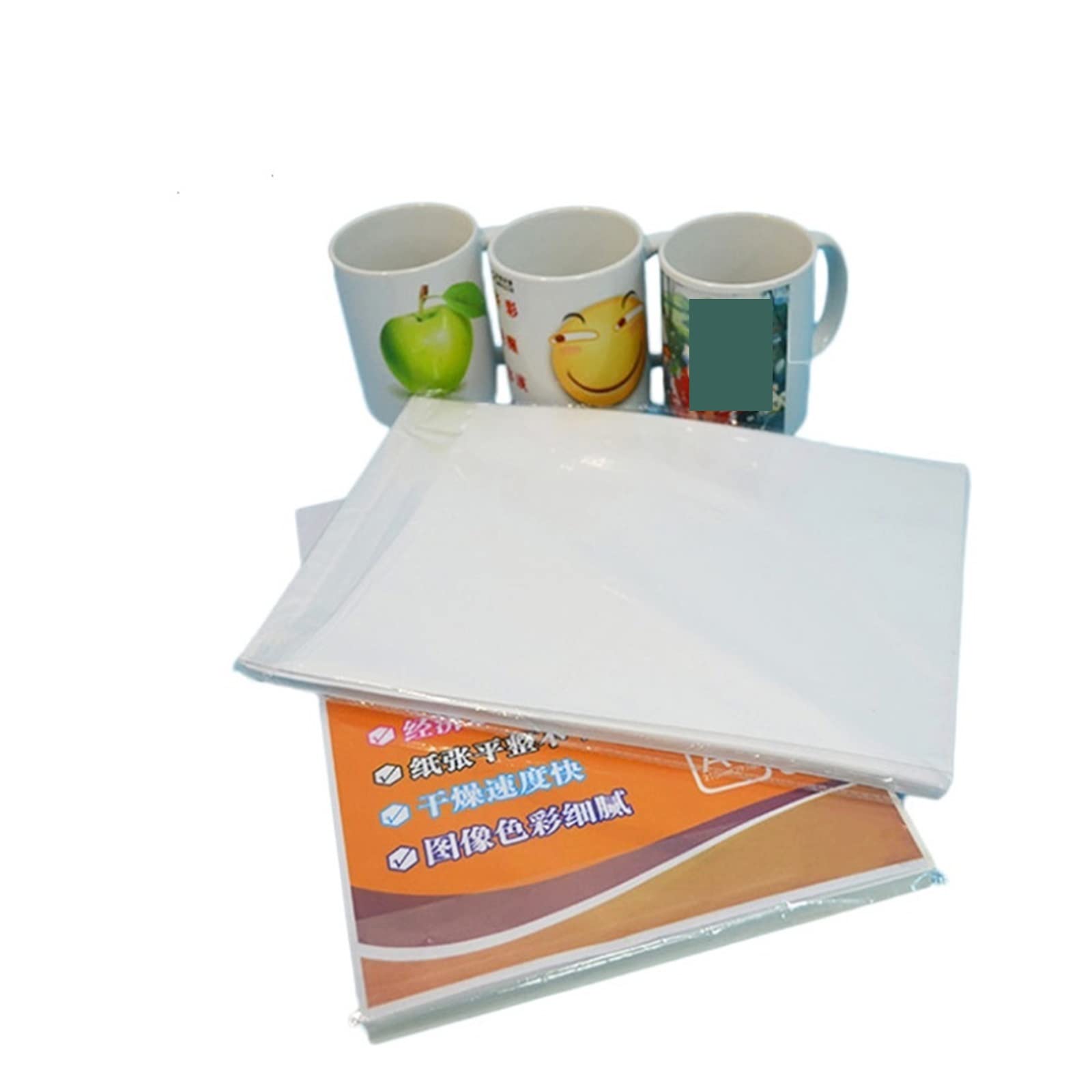 A4 papier transferowy do sublimacji 100 arkuszy/opakowanie papier do transferu sublimacyjnego ciepła drukarka do nadruku na koszulkach Lucky (Color : 50sheets each pack)