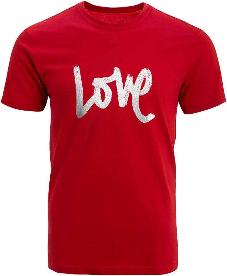 GotPrint Unisex Love Graphic Letter Printed T-Shirt | Heart Summer Womens Tee | Cute Valentines Shirt | Casual Novelty Tee