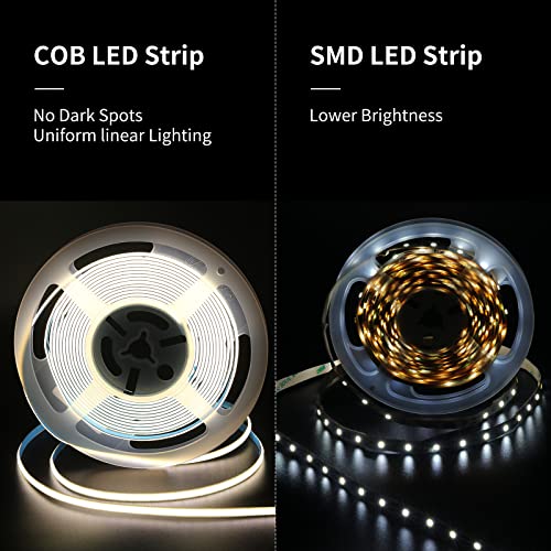 PAUTIX Tira LED COB 5mm 5m 4000K Luz Blanca Natural miniatura 3