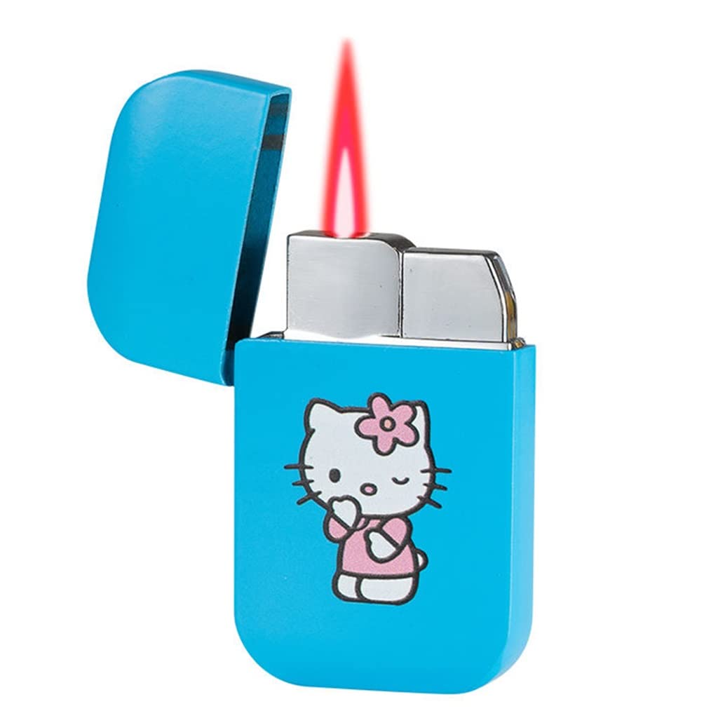 Buy ZINGINGEN Cute blue Hello Kitty lighter, pink and purple flame