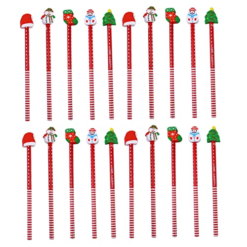 Lurrose 36本セット クリスマスデザイン漫画鉛筆 消しゴム付き 日常使いやクリスマスプレゼントに 学習用鉛筆 ランダムスタイル