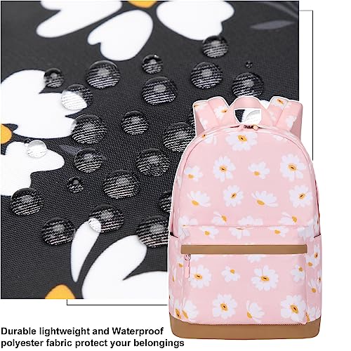 Joyfulife Daisy Backpacks for Girls Lightweight School Backpack with Lunch Box Water Resistant Bookbags for Elementary Students3
