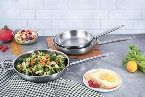 AmazonCommercial 3-Piece Fry Pan Set - Image 5