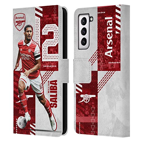Étui portefeuille Arsenal FC Samsung Galaxy S21 5G protection clapet cuir porte-carte football