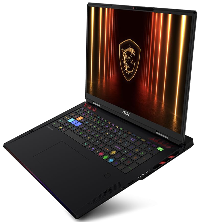 Image of msi Raider 18 HX AI Gaming Laptop 18 inch 120Hz Mini LED 4K Display (Intel Ultra 9-285HX, GeForce RTX 5090 24GB, 64GB DDR5, 2TB SSD, RGB KB, Fingerprint, W11P) w /DKZ USB Port Expander