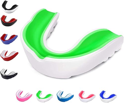 CT-Tebrun Protector bucal deportivo para niños, jóvenes, adultos, protector bucal para lacrosse, baloncesto, karate, bandera de fútbol, artes