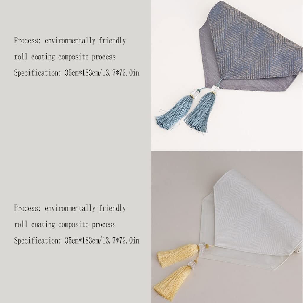 Runner para Mesa, Caminos De Mesa con Borlas, Mantel para Fiestas, Vacaciones, Decoración del Hogar, Regalo Mesa de Boda(B)