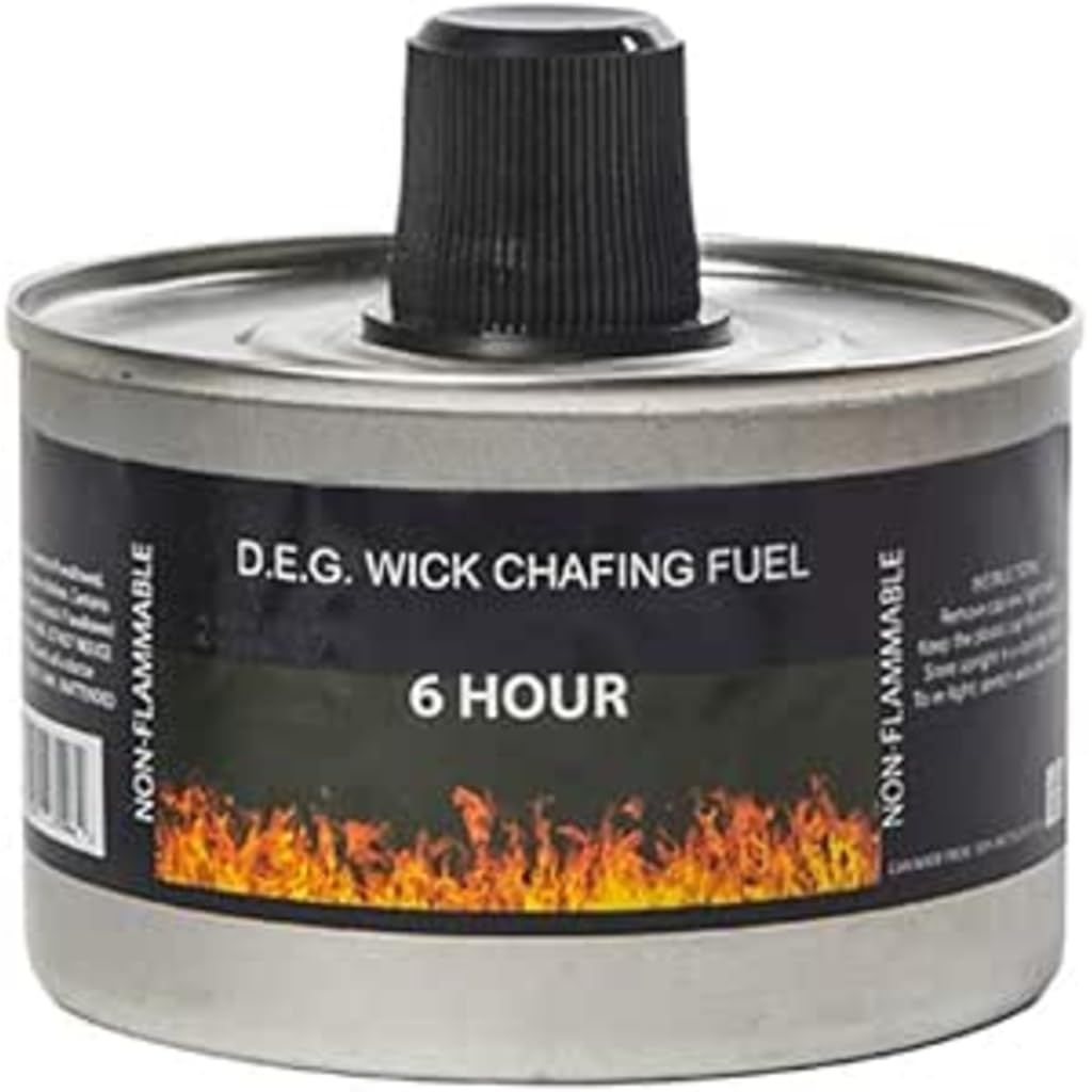 Sponsored Ad – We Can Source It Ltd - Set of 24 Chafing Fuel Cans - 6 Hour Burn, Non-Flammable Liquid Wick Fuel - Safe, Re-Lightable, Cool-Touch Cans for Bain Maries, Chafing Dishes, Buffets & Catering Events