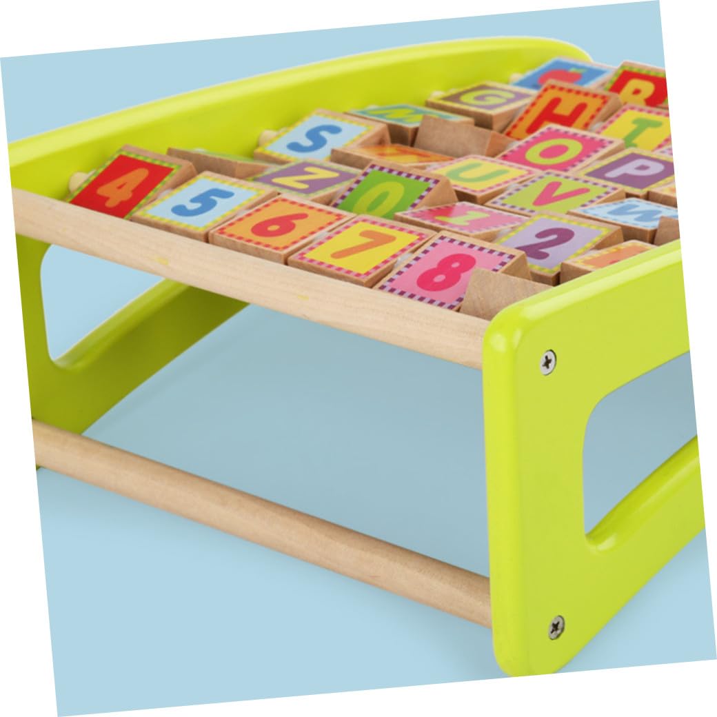 ifundom Tablero Alfabético Multifunción de Madera para Aprendizaje Infantil