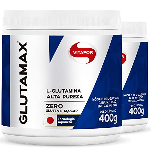 Kit 2 Glutamina Glutamax em pó Vitafor 400g