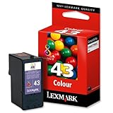  Lexmark 18YX143E - Cartridge No. 43 - Print cartridge - 1 x colour (cyan. magenta. yellow)