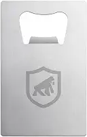 Gshield Abridor de Garrafas de Inox em Formato de Cartão de Crédito, Prata