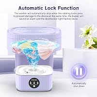 Bubbacare Összecsukható Mini Mosógép 10L - Hordozható Mosótál Fehérneműhöz, Bébi Ruhákhoz - Energiatakarékos Kézi Mosógép Kempingezéshez, La 5