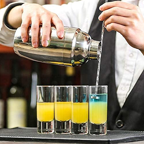 Image of VILON Premium Shot Glasses Set of 6 Heavy Base Vodka & Tequila Shot Crystal Transparent Glass (Water Shot Glass 70ML)