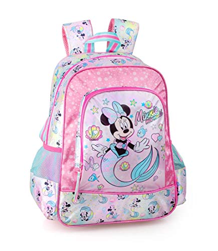 Disney  Minnie Mouse Mochila 39x32x15 cm Niñas Infantil Niños Brillo Escuela Sirenita