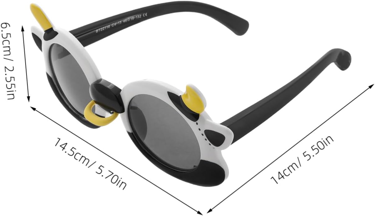 VANZACK Fashionable Boys and Girls Sunglasses Polarized Boys Girls Beach Accessories Soft Silicone Frame Uv Blocking
