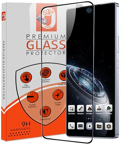 Image of Premium Tempered Glass Screen Protector Guard Compatible For Tecno Spark 20 Pro 5G (6.78 Inch, Pack of 1) | Edge to Edge Coverage With Easy to installation kit for Smartphone