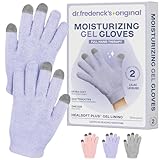 Dr. Frederick’s Original Moisturizing Gel Gloves – Deep Moisturizing and Fast Relief for Dry Hands – Touchscreen-Friendly – Mango Butter, Shea Butter, Jojoba, & Coconut Oil (Lilac Leisure)