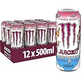 Monster Energy Juiced Viking Berry, Bebida Energética - Pack 12 Latas de 500ml