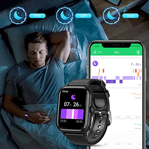 Tamispit Smart Watch (Answer/Make Call), 1.96 Inch Fitness Tracker Watch With Step Calorie Counter, 110+ Sports Modes Ip67 Waterproof, Smartwatch For Men Women Bluetooth Watch Compatible With Android Iphone Ios thumb #3