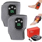 Foot for Massage, Triple Technology Foot Massager Ankle, Wireless & Portable Heated Ankle Wrap with 3 Speed & 5 Temperature