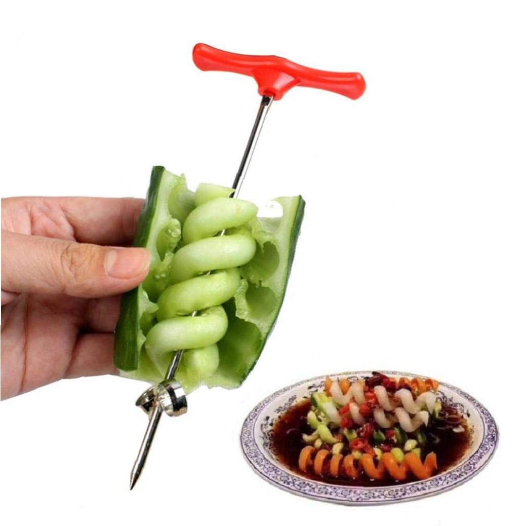 Manuel Spirale Vis En Plastique Trancheuse Pomme De Terre Carotte Concombre Légumes Cuisine Outil 1Pc Couleur Aléatoire[H4554] - Maison