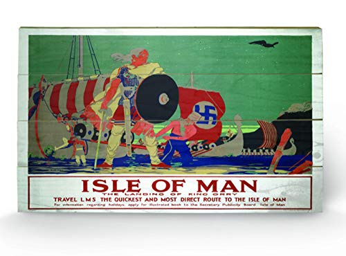 Impression sur bois National Railway Museum Isle of Man (2) 45x76 cm
