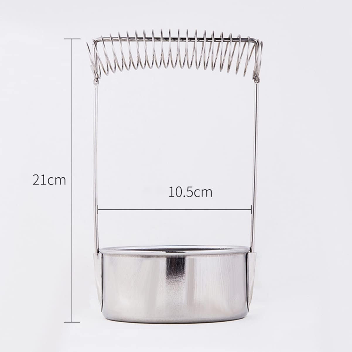 DOITOOL Stainless Steel Brush Washing Bucket for Artists Portable No Lid Paint Brush Cleaner for Oil Painting and Watercolor Supplies Silver