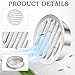 Round Aluminum Louver with Insect Screen, 2 Inches, White, 6-Pack