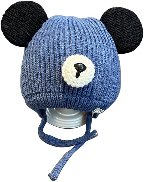 Classic Winter Hat,Thermal Hats,Winter Hats,Kids Winter Hat Children's Hats Autumn and Winter Warm Pullover Knitted Hats for Boys and Girls, Ear Protection Woolen Hats for Children Aged 1-6 (Color :