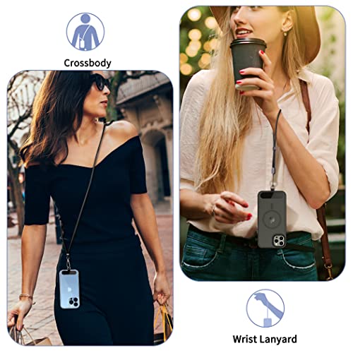 Cacoe 16CPRLY+BL2 Cell Phone Lanyard 2 Pack-1× Adjustable Neck Strap,1× Wrist Strap,2× Pads,Universal Crossbody,Multifuctional Compatible thumb #8