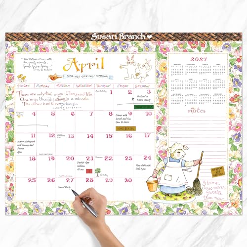 Image of TF Publishing 2027 Susan Branch Large Desk Pad Calendar - 22 x 17 inches