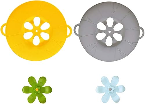 2 piezas multiusos Spiil tapón tapa cubierta silicona hervir sobre salvaguardia sobre-ebullición antisalpicaduras tapa tapa olla multifunción cocina