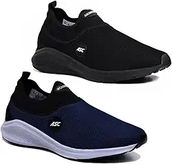 Kit 2 Pares Tênis Ortopédico Unissex Ascension | Estilo Meia, Sem Cadarço – Leve, Confortável, Calce Fácil | Para Caminhada, Academia e Uso Diário