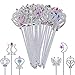 Skylety 24 Pieces Plastic Fairy Metallic Magic Dress-up Wand Princess Wands for Girl's Princess Costume Role Play