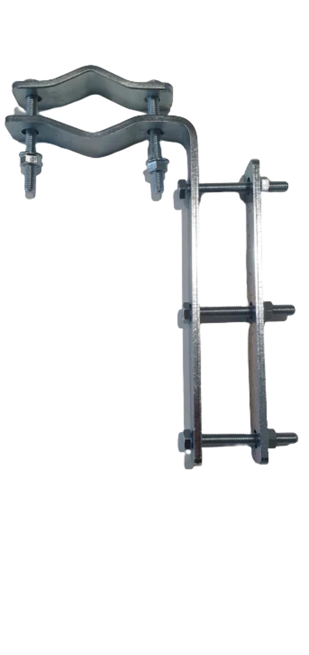 Zanca Ringhiera a L serie pesante Ferro Piatto 30 sp 5 Pali 30/60 Cavallotto 35 sp 6 cod 0305