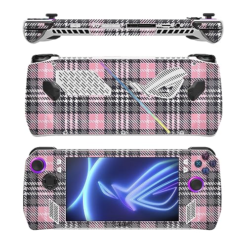 Image of MightySkins Skin Compatible with Asus ROG Ally - Pink Plaid | Protective, Durable, and Unique Vinyl Decal wrap Cover | Easy to Apply, Remove, and Change Styles