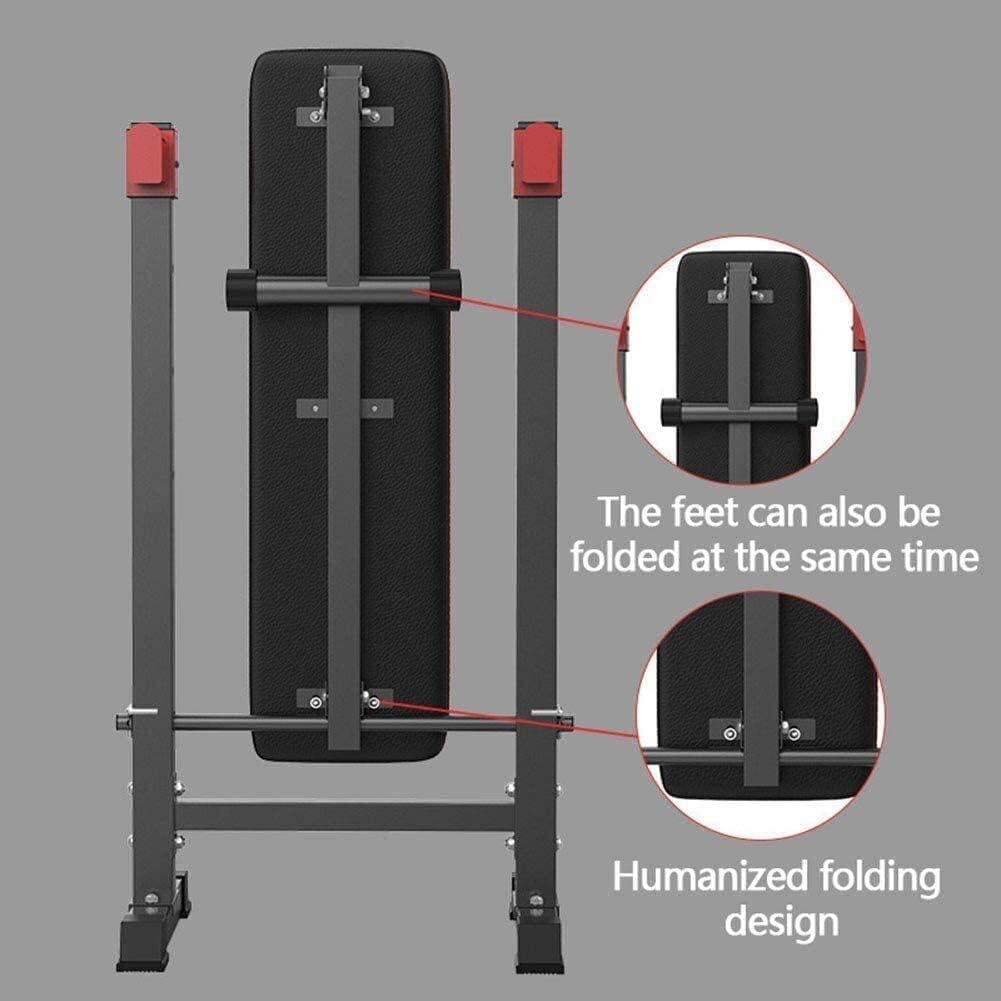Squat Weightlifting Bench Press Gym WeiBarbell Rack, Professional Multi Function Adjustable Squat Rack Barbell Free Bench Press Portable Dumbbell Rack Indoor Home